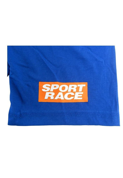 Landmark Short Set Sando Legacy Sport Race Print - Estate Blue