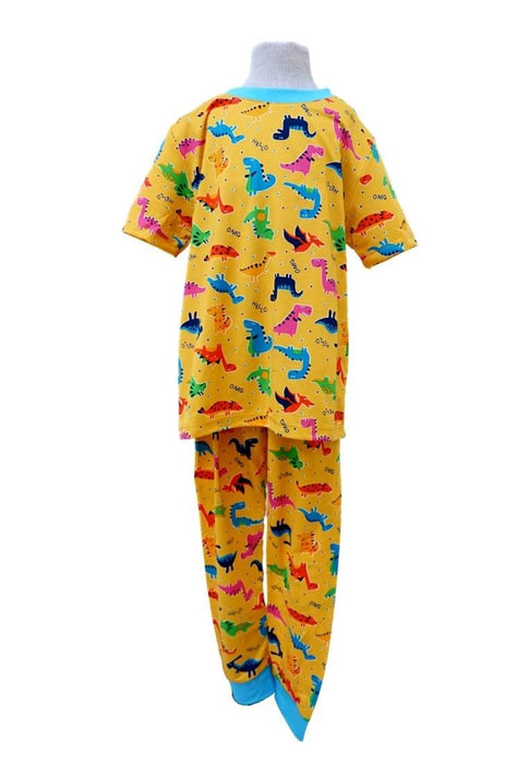 Landmark Short Sleeves and Pajama Set - Yellow