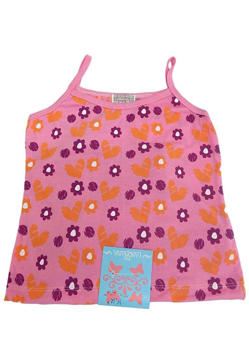 Landmark Spaghetti Shirt Butterfly, Flower and Heart - 2 in 1 Lilac/Pink