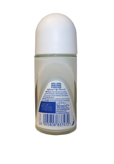 Nivea Deodorant Extra Brightening White Roll -On 50ml