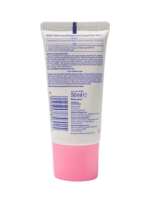 Nivea Sun Protect & Radiance Face Cream with SPF 50 50ml