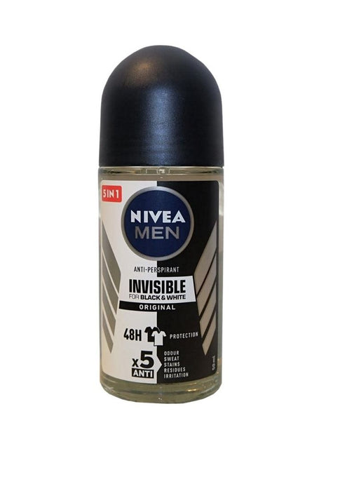 Nivea Invisible Deodorant Black And White Power Roll-On 50ml
