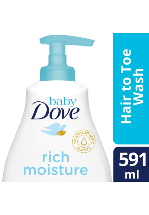 Baby Dove Hair To Toe Wash Rich Moisture 591ml
