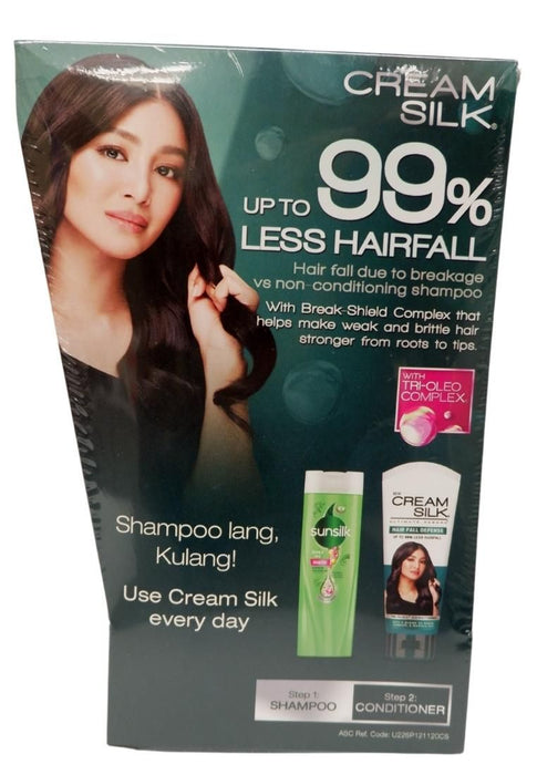 Creamsilk Hair Fall + Sunsilk Green Shampoo 12 1+1 180ml + 180ml