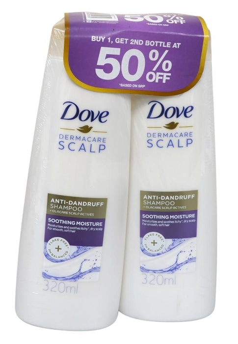 Dove Shampoo Soothing Moisture Ad 320ml Buy 1 Get 2nd At 50% Off