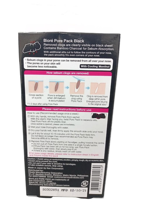 Biore Pore Pack Women Black 4 Strips
