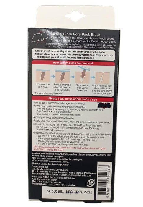 Biore Pore Pack Men - 4 Strips