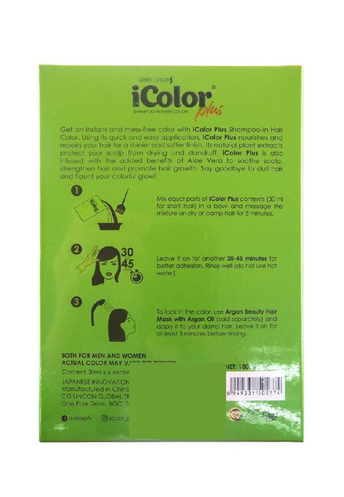 iColor Plus Shampoo-In Hair Color 30ml 5+1 Free