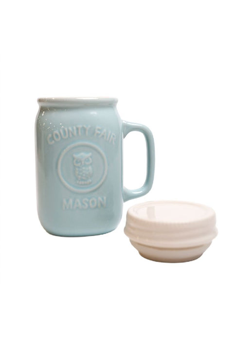 Landmark Ceramic Mason Storage Jar with Lid