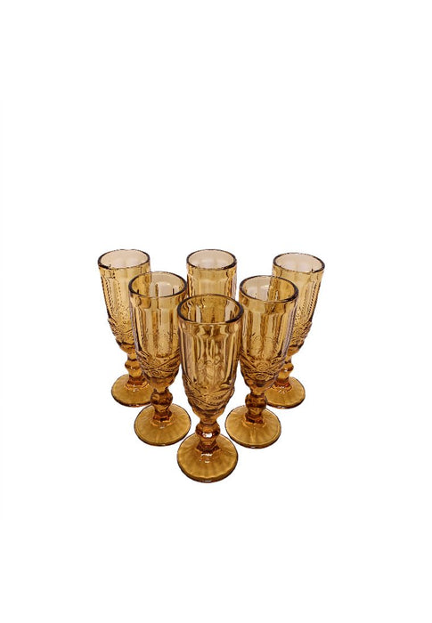 Landmark Champagne Amber Renaissance 180ml Set of 6