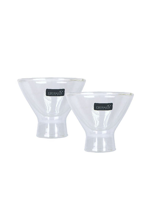 Crystal Double Wall Dessert Cup - Set of 2