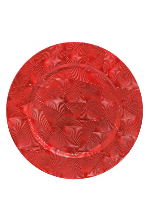 Masflex 4 Piece Renaissance Red Charger Plate