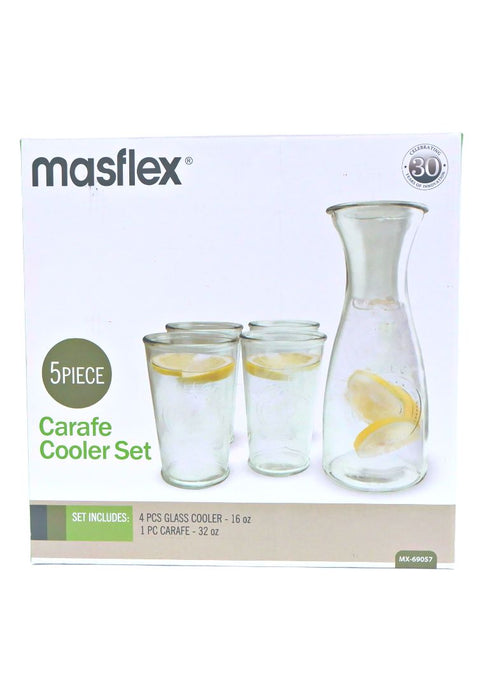 Masflex 5 Piece Carafe Cooler Set