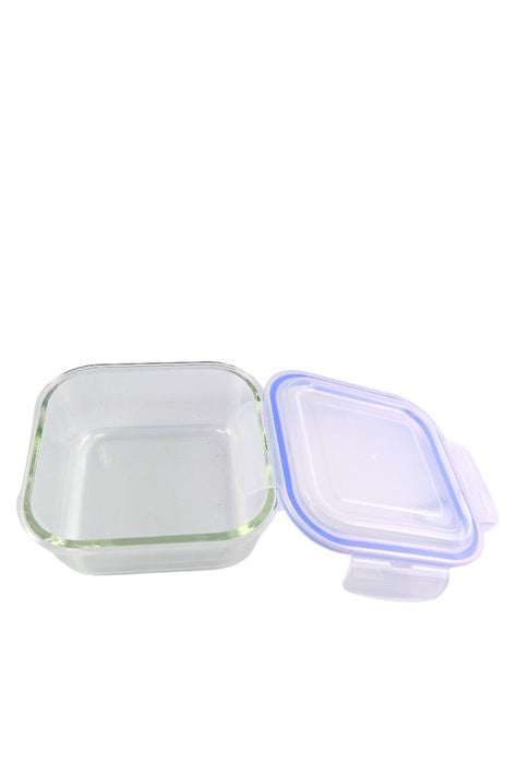 Borosilicate Square Glass Food Container with Lid - 320ml