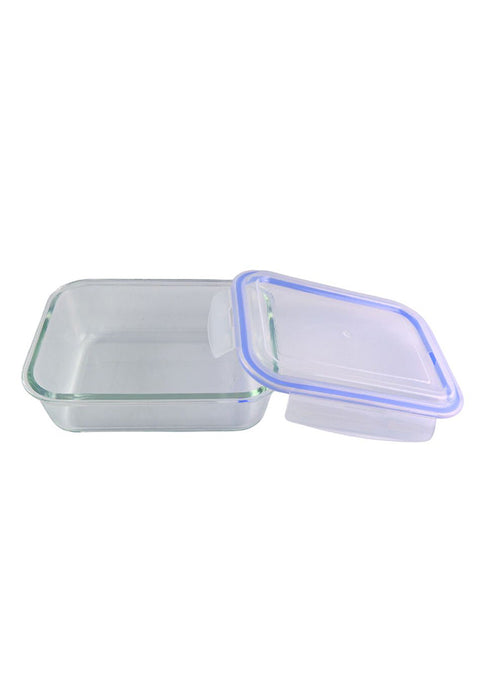 Borosilicate Rectangular Glass Food Container with Lid - 640ml