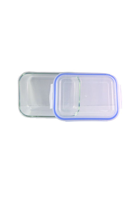 Rectangular Borosilicate Glass Food Container with PP Lid - 1520ml