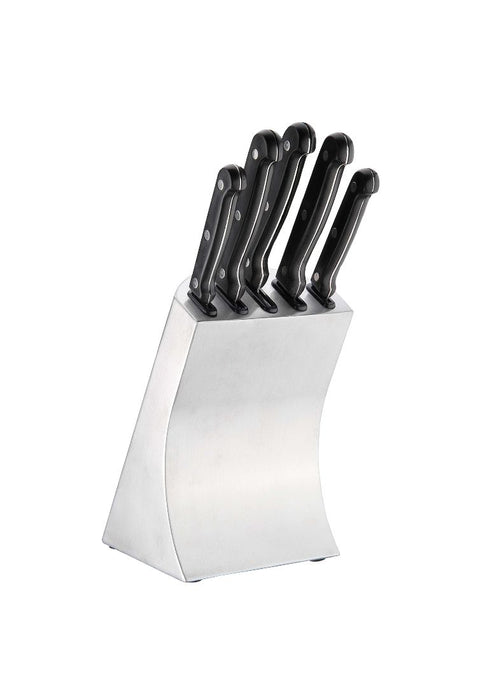 5piece Knife with Stainless Holder