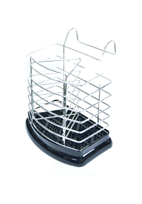Masflex Chrome Plated Utensil Rack With Drainer