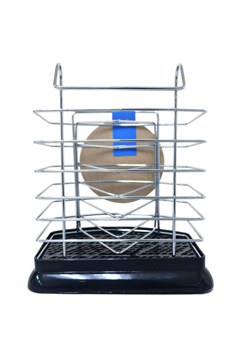 Masflex Chrome Plated Utensil Rack With Drainer