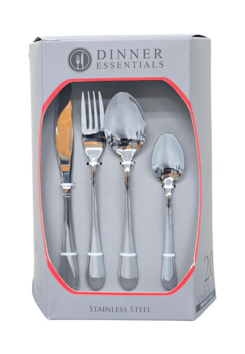 Dinner Essentials 20piece Stainless Cutlery Set In Box