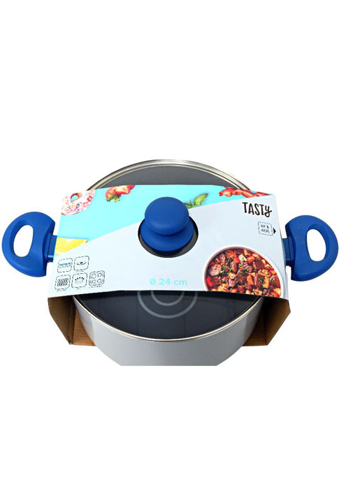 Tasty Non-stick Cookpot with Glass Lid & Oil Dosage System