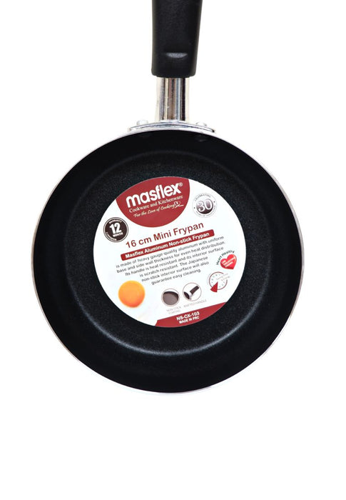 Masflex Non-stick Aluminum Mini Fry Pan - 16cm