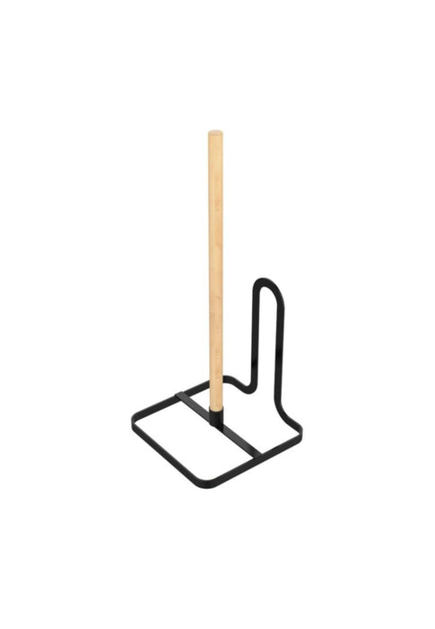 The Neat Project Rogu Big Tissue Stand/Holder with Wood Accent 14.2 x 14.2 x 34.2cm