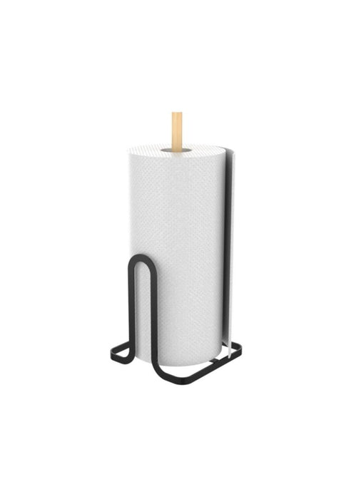 The Neat Project Rogu Big Tissue Stand/Holder with Wood Accent 14.2 x 14.2 x 34.2cm