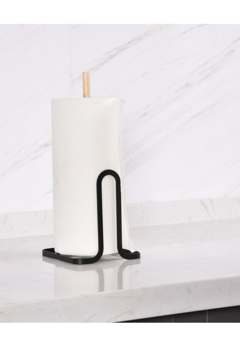 The Neat Project Rogu Big Tissue Stand/Holder with Wood Accent 14.2 x 14.2 x 34.2cm