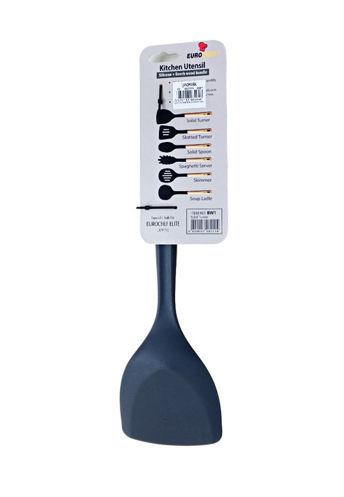 Eurochef Silicone Turner Large With Beech Wood Handle