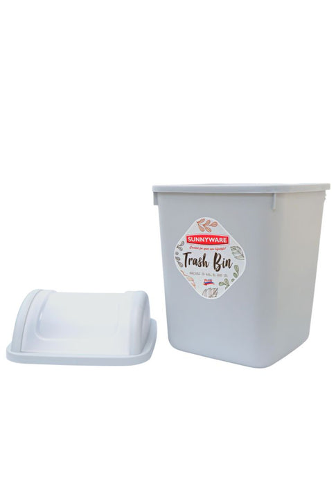 Sunnyware Waste Bin with Swing Cover - 8L