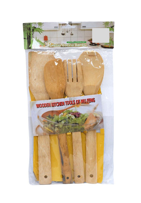 Landmark 4 piece Bamboo Kitchen Tools 6 x 1 x 30cm