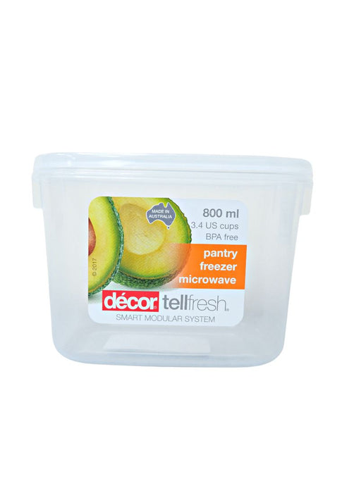 Decor Tellfresh Oblong Food Storage 800ml