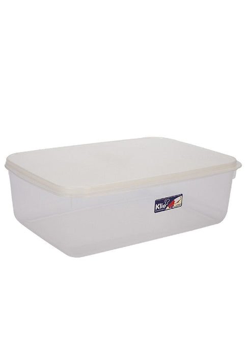 Storage Food Keeper Rectangle with Cover - XL Pearl White