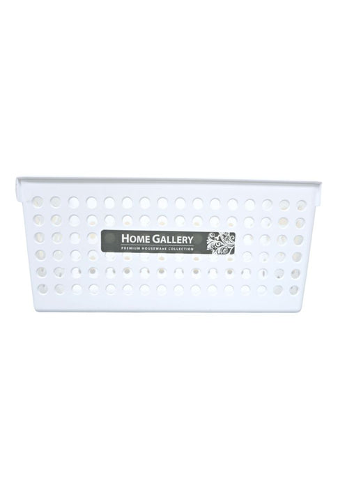 Home Gallery Storage Basket - White 30 x 11 x 13cm