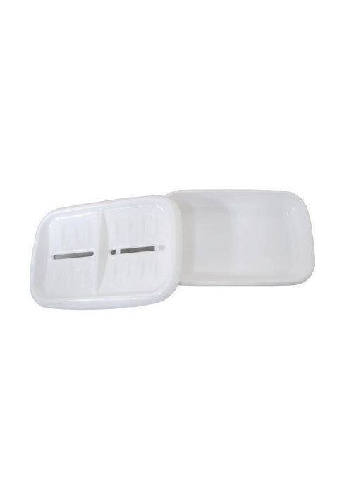 Bathroom Series Soap Double Case - White