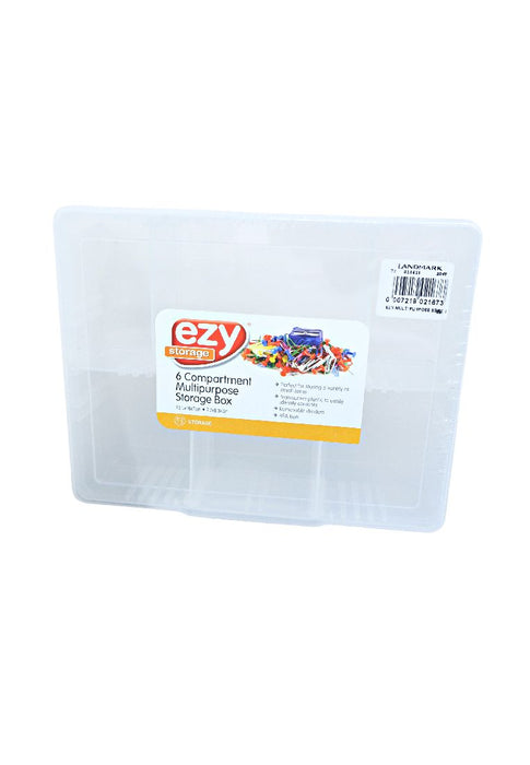 Multi-purpose Storage Box - 6 Compartments