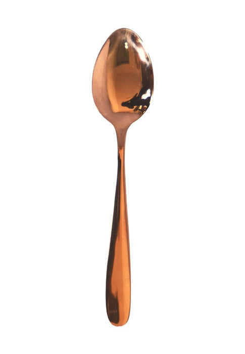 6piece Table Spoon with Plastic Packaging - Rose Gold