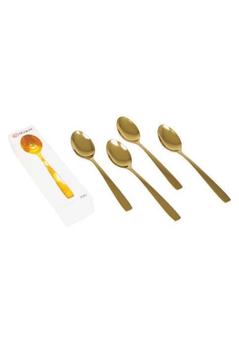 Slique 4piece Dinner Spoon - Metallic Gold