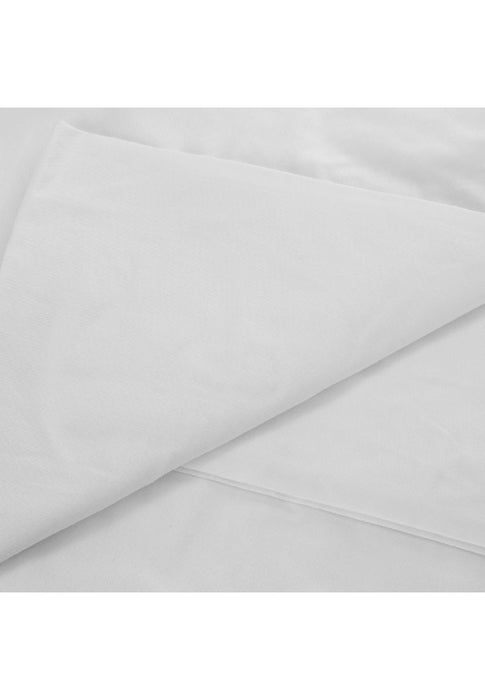 Earth Series Fitted Bed Sheet King 78 x 80" with 2piece Pillow Case - Plain White