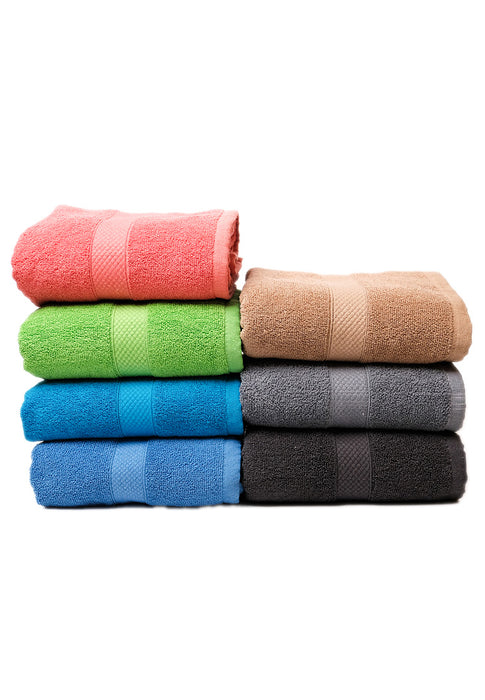 Landmark Basic Bath Towel Plain Colored with Border