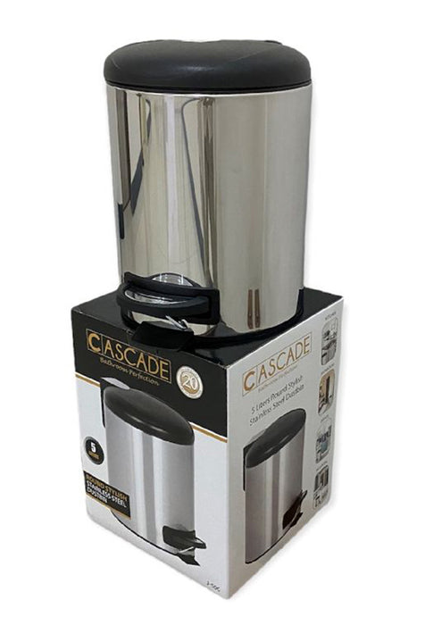Cascade Stainless Step Bin 5 Liters