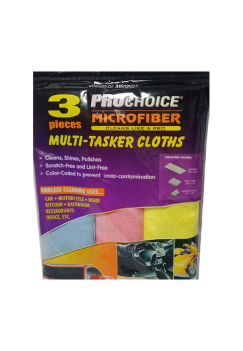 Slapper af Udelade skære Microtex Prochoice Microfiber Multi-Tasker Cloth 3Pcs — The Landmark  Official Store