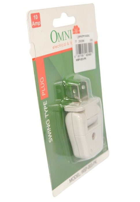 Omni Swing-Type Plug 10A with Blister Pack