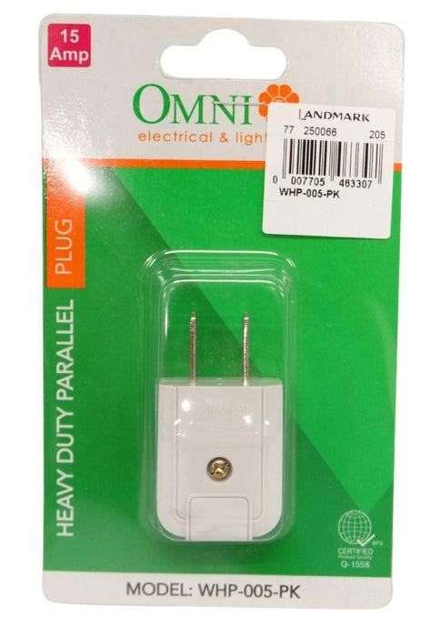 Omni Heavy Duty Parallel Plug In Blister Pack