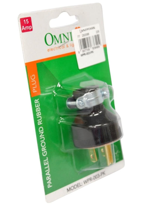 Omni Parallel Ground Rubber Plug In Blister Pack