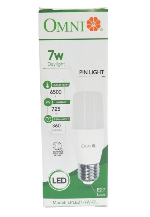 Omni Led Pin Lite Bulb E27 7W Dl