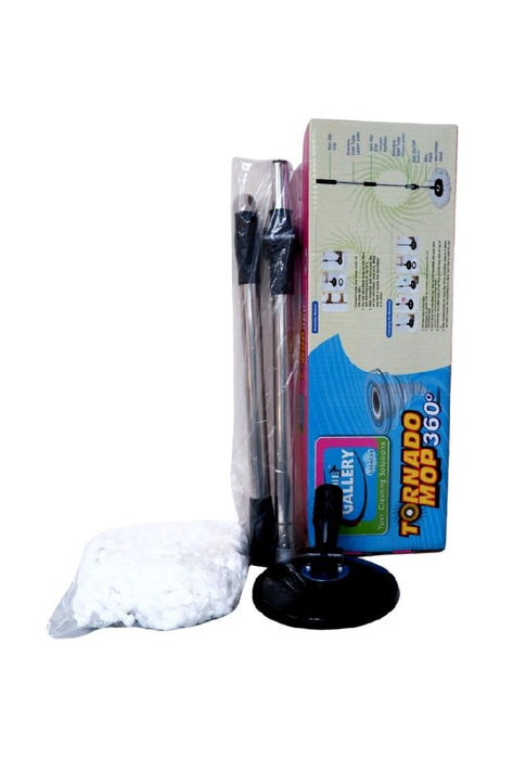 Handle Set Tornado Mop Handle With Mop Refill - White/Brown