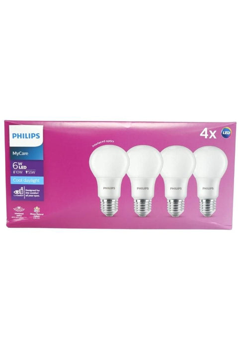 Philips My Care Led Bulb E27 Dl 6500K 230V 4Pack